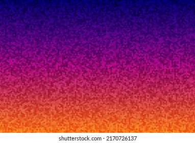 Abstract Hexagons Background for Design. Orange Purple Gradient Honeycomb Vector Backdrop.