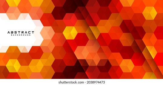 Resumen hexagones formas geométricas fondo vectorial. Diseño creativo de patrones geométricos coloridos y modernos. Suit para afiche, portada, banner, volante, folleto, presentación, sitio web. Ilustración del vector