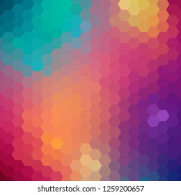 abstract hexagons. layout for advertising. Modern presentation template.