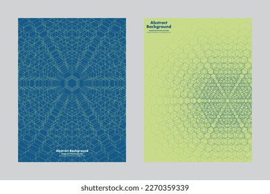 Abstract hexagons pattern background, vector geometric graphic design, overlapping thin lines, cover wallpaper backdrop vertical banner brochure flyer layout templates, minimalist, honeycomb 