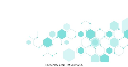 Abstract hexagons pattern element vector illustration