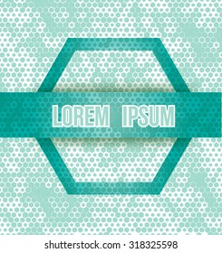 Abstract hexagons shape background. Vector illustration