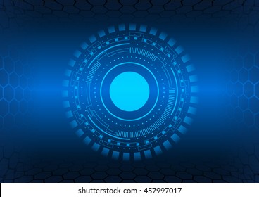 Abstract hexagons technology background