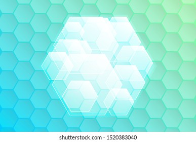 abstract hexagons texture. Abstract hexagonal concept background with modern color. Stylish and creative pattern