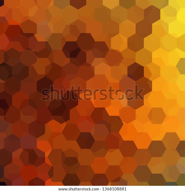 Abstract hexagons vector background. Brown geometric vector illustration. Creative design template.