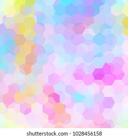 Abstract hexagons vector background. Colorful geometric vector illustration. Creative design template. Pink, blue, white colors.