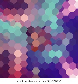 Abstract hexagons vector background. Colorful geometric vector illustration. Creative design template. Purple, blue, pink colors. 