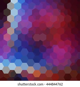 Abstract hexagons vector background. Colorful geometric vector illustration. Creative design template. Purple, pink, blue colors. 