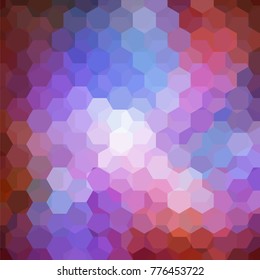 Abstract hexagons vector background. Colorful geometric vector illustration. Creative design template. Purple, violet, blue colors.