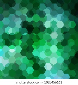 Abstract hexagons vector background. Green geometric vector illustration. Creative design template.