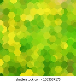 Abstract hexagons vector background. Green geometric vector illustration. Creative design template.