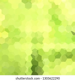 Abstract hexagons vector background. Green geometric vector illustration. Creative design template.