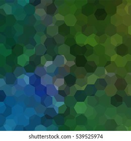 Abstract hexagons vector background. Green geometric vector illustration. Creative design template. 