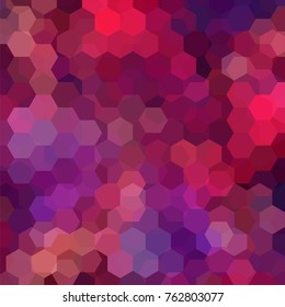 Abstract hexagons vector background. Purple geometric vector illustration. Creative design template.