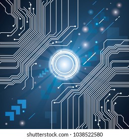 abstract hi speed digital internet. vector future digital interface, electronic technology