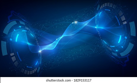 abstract hi tech circuit data fast loading concept design background eps 10 vector