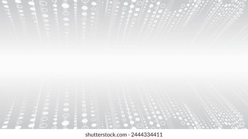 Abstractas comunicación de alta tecnología para presentaciones o Anuncios. Fondo gris de ciencia ficción con varios Elementos de tecnología. Concepto de Ciencia, líneas de Vertical y círculos sobre un fondo degradado