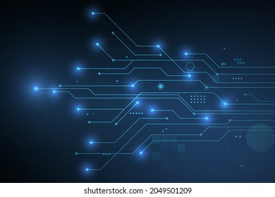 Abstract hi tech. Abstract digital background with technology. Vector abstract technology.