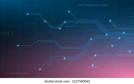 Abstract hi tech. Abstract digital background with technology. Vector abstract technology.