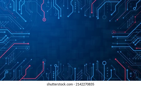 Resumen de su tecnología. Resumen del fondo digital con la tecnología. Tecnología abstracta vectorial.