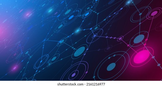 Abstract hi tech. Abstract digital background with technology. Vector abstract technology.