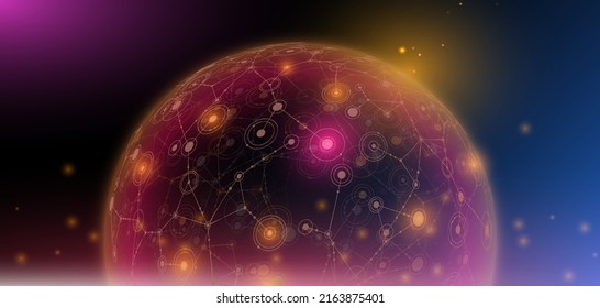 Abstract hi tech. Abstract digital background with technology. Vector abstract technology.
