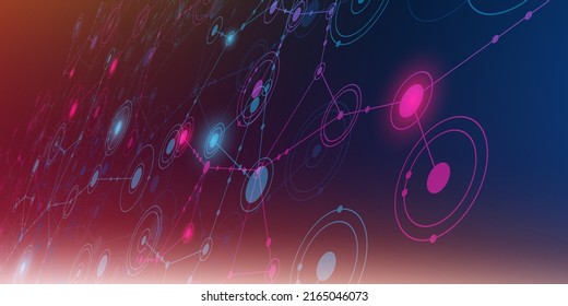Abstract hi tech. Abstract digital background with technology. Vector abstract technology.