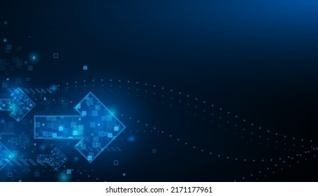 Abstract hi tech. Abstract digital background with technology. Vector abstract technology.
