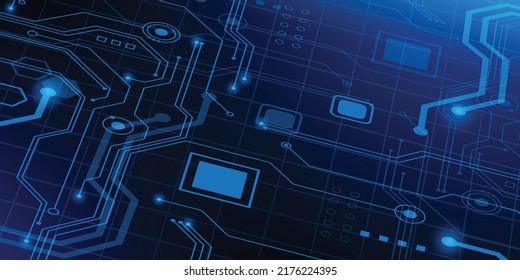Abstract hi tech. Abstract digital background with technology. Vector abstract technology.	