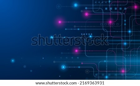 Abstract hi tech. Abstract digital background with technology. Vector abstract technology.
