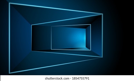 abstract hi tech room digital perspective dynamic concept design background eps 10 vector