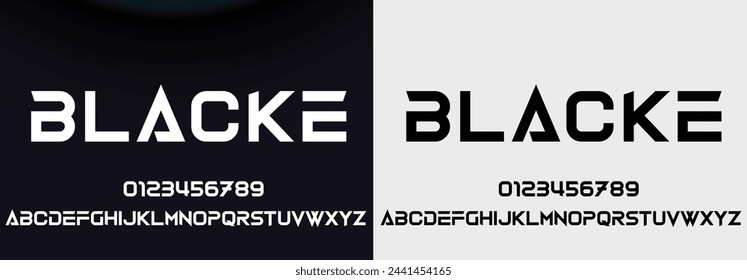 Abstract hi tech techno alphabet font, for your future space design logo or brand name or game, vector illustration 10EPS