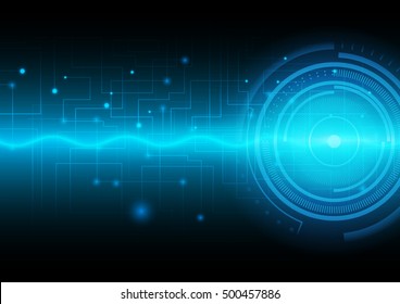 Abstract hi tech technology information vector illustration
