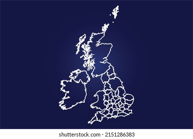 1,523 Uk light map Images, Stock Photos & Vectors | Shutterstock