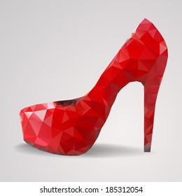 Abstract high heel
