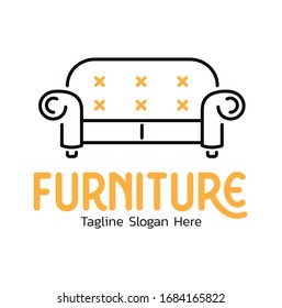 Abstract high quality furniture logo design