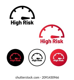 Abstract High Risk Icon Illustration