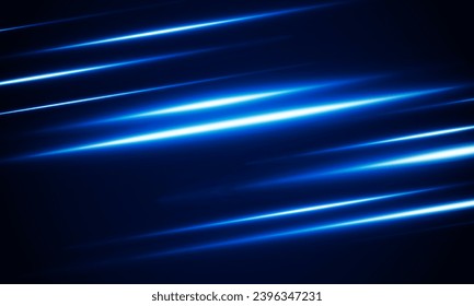 Abstract High speed Arrow Light fire blue out technology background Hitech communication concept innovation background.