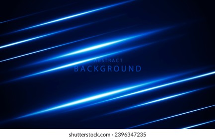 Abstract High speed Arrow Light fire blue out technology background Hitech communication concept innovation background.