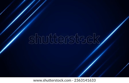 Abstract High speed Arrow Light fire blue out technology background Hitech communication concept innovation background.