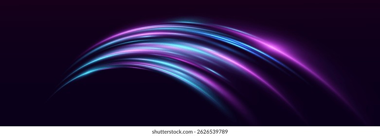 Abstract high speed dynamic motion traces. EPS 10 vector.