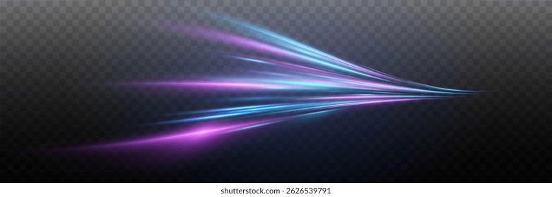 Abstract high speed dynamic motion traces. EPS 10 vector.