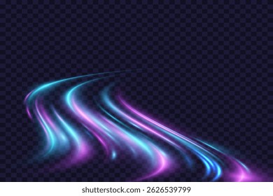 Abstract high speed dynamic motion traces. EPS 10 vector.