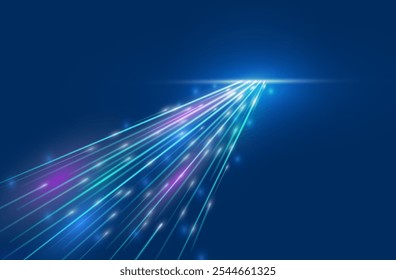 Abstract high speed light background, abstract transfer data ,data flow in fiber optic.