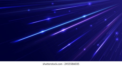 Abstract high speed movement background. Futuristic digital technology movement concept. Network connection, AI, communication, big data. Pattern for banner, poster, website. Vector eps10.