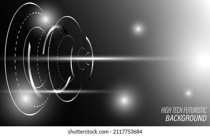 abstract high tech futuristic background by vector design