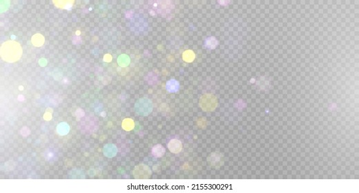 Abstract highlights, bokeh of soft warm color glow. Vector illustration