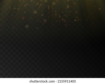 Abstract highlights, bokeh of soft warm color glow. Vector illustration