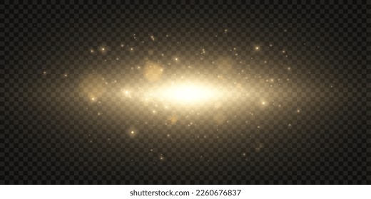 Abstract highlights, bokeh of soft warm color glow. Vector illustration