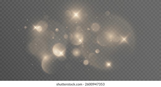 Abstract highlights, bokeh of soft warm color glow. Vector illustration	
